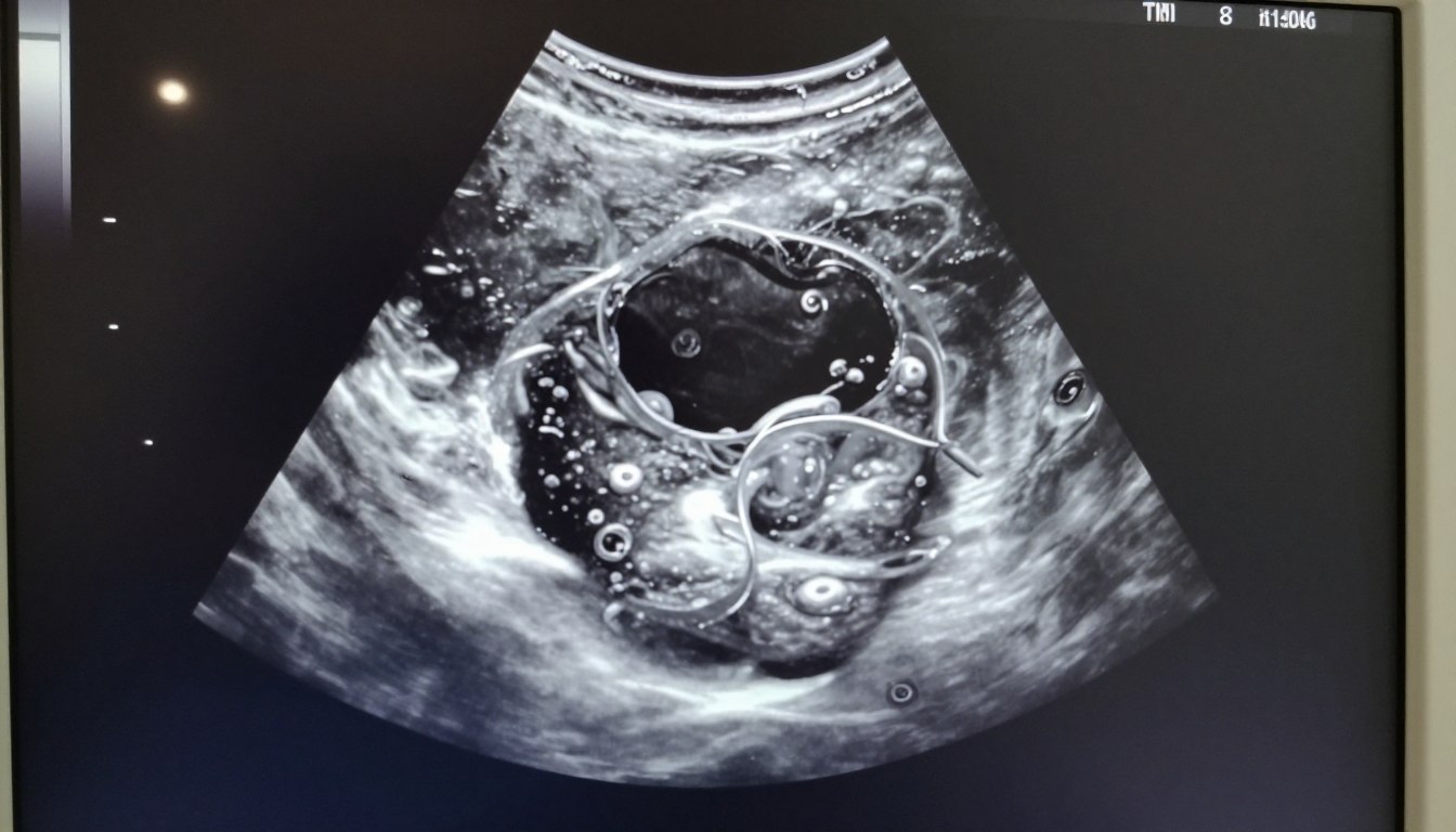 Torbiel na jajniku USG